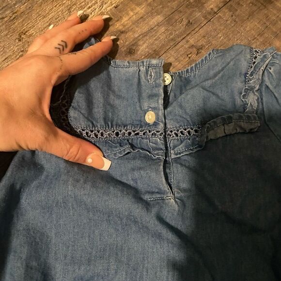 [old navy] chambray onesie BNWOT #10 - Picture 6 of 7